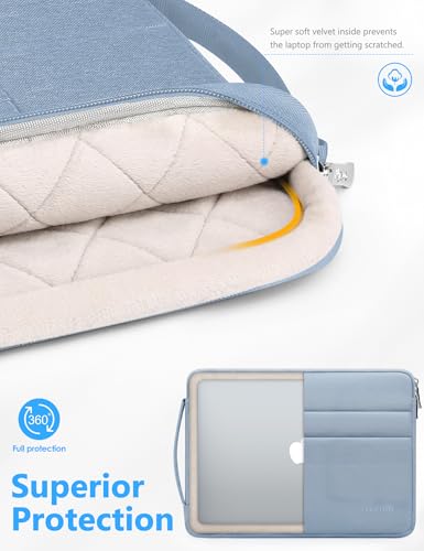 HYZUO 13 Inch Laptop Case Sleeve Bag for MacBook Air 13 M5 A3449 M4 M3 M2 M1 2026-2018, 13" MacBook Neo 2026 A3404, MacBook Pro 13 M2 M1 2026-2016, iPad Air/Pro 13, Surface Pro, XPS 13, Pale Blue - color: Pale Blue, size: 13 Inch