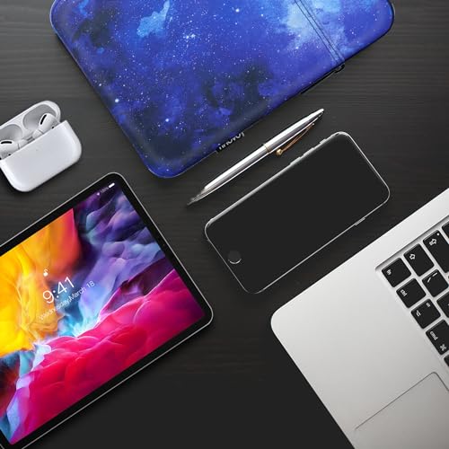 TiMOVO 9-11" Tablet Sleeve Bag, Blue Starry Sky | Fit iPad 11" A16 2025 / 10.9"/10.2" / Air 11" 5/4 Gen / Galaxy Tab A9+/A11Plus 11", Fit Smart Keyboard - color: Blue Starry Sky, size: 9-11 Inch