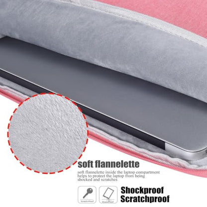 CAAORDKSO 11.6-12.3 Inch Laptop Sleeve for Lenovo 11.6" 300e 500e Chromebook, Dell Latitude 3190 11.6", Samsung Chromebook Plus 12.2", acer Chromebook Spin 511 11.6", 12-13" Microsoft Surface Pro,Pink - color: Pink