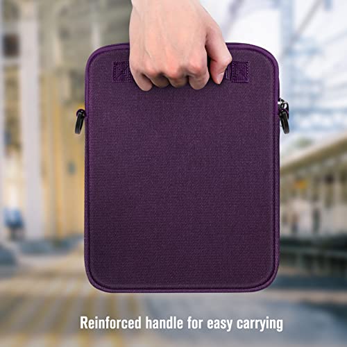 FINTIE 11 Inch Tablet Sleeve Case, Briefcase Shoulder Bag for 11" iPad (A16) 2025, Air M3 M2 2025/2024, 10.9" iPad 10th Gen, 10.9" Air 5/4, Galaxy Tab, Purple - color: Purple