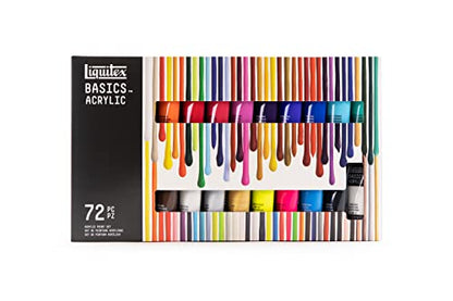 Liquitex Basics Acrylic Paint Set, 72 x 22ml (0.74-oz) Tubes - style: 72 x 22ml (0.74-oz)