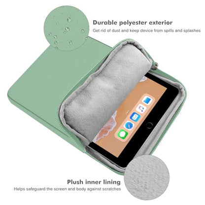 MoKo 9-11 Inch Tablet Sleeve Bag Carrying Case Fits New 11inch iPad Air M4, iPad A16 2025, iPad Pro 11 M4, Air 5/4/3, iPad 10/9/8th Gen, Tab S8/S9 11", Tablet Carrying Case, Bodhi Green - color: Bodhi Green, size: 9-11 inch
