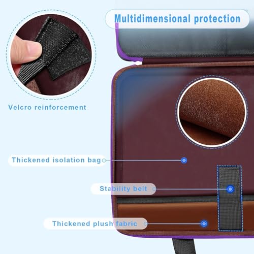 ZINZ Slim Expandable Laptop Case 15.6 Inch Sleeve Upgraded Protective Durable Recycled Carrying Case Compatible with MacBook 15" & 16" and Most 15" 15.6" 16" Notebook,BK01PU01 - color: Bk01pu01, size: 15.6"