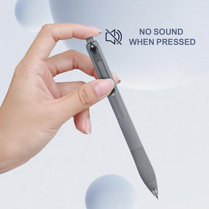 Linbsunne Gel Pens Black Ink Pens for Office 0.5mm Fine Point Pens Smooth Writing Retractable Work Pen (12-count) - color: 12-count