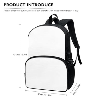 Black Cat Print 4pcs Backpack Set for Kids, Teenage Students Bookbag with Lunch Bag & Pen Pouch & Water Bottle Cover for School Sport Travel - color: Black Cat