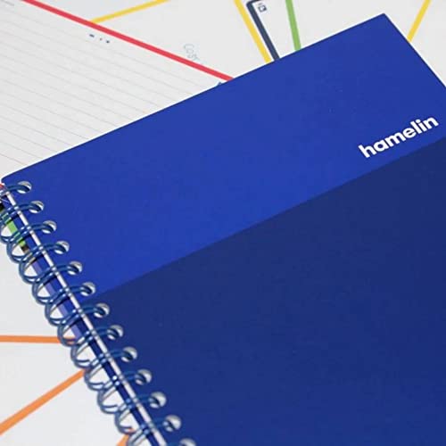Hamelin, Spiral Notebook, 8x10in, College Ruled, Hardcover, 75shts/150 Pages, 1 Subject Notebook, ELECTRIC Blue - color: ELECTRIC Blue