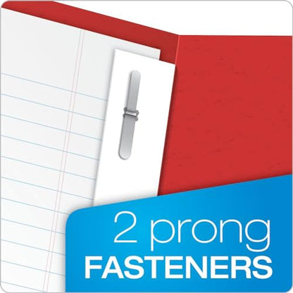 Oxford Two-Pocket Folders w/Fasteners, Red, Letter Size, 25 per Box (57711) - color: Red, size: 25 Count