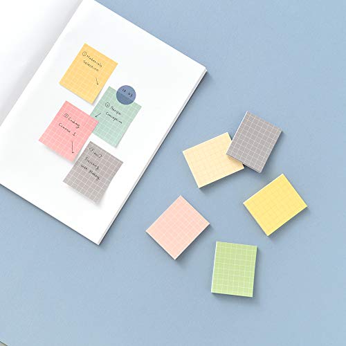 Monolike Color Palette Sticky Grid 300 C Set 4p - Self-Adhesive Memo Pad 30 Sheets - color: Grid 300 C
