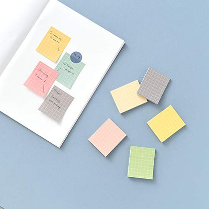 Monolike Color Palette Sticky Grid 300 C Set 4p - Self-Adhesive Memo Pad 30 Sheets - color: Grid 300 C
