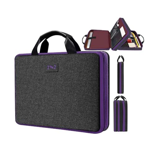 ZINZ Slim Expandable Laptop Case 15.6 Inch Sleeve Upgraded Protective Durable Recycled Carrying Case Compatible with MacBook 15" & 16" and Most 15" 15.6" 16" Notebook,BK01PU01 - color: Bk01pu01, size: 15.6"