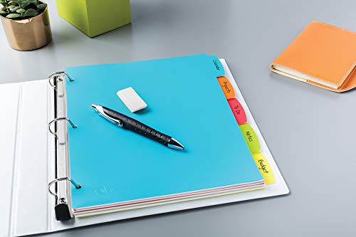 Avery® Big Tab Write & Erase Durable Plastic Dividers for 3 Ring Binders, 5-Tab Sets, Bright Multicolor, 24 Sets, 120 Divider Tabs (16129) - size: 5 tab, style: 24 Sets
