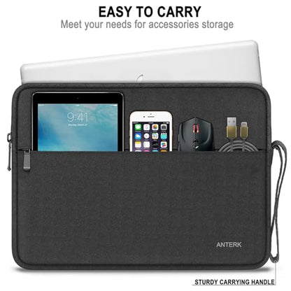 Laptop Sleeve 14 Inch, Water Resistant Traveling Computer Cover with Handle | Laptop Case, Shockproof Protective Carrying Laptop Bag Compatible for 14 Inch MacBook Air/Pro, HP, Dell, Asus, Lenovo, Black - color: Black, size: 14 Inch
