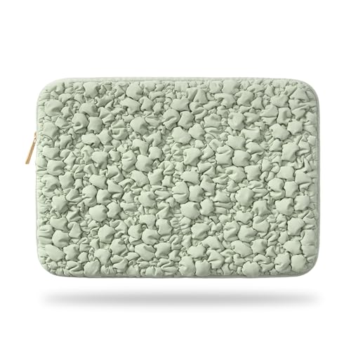Vandel Puffy Laptop Sleeve Case, 13-14 inch Laptop Sleeve Bag Case 13.3 Inch, Compatible with MacBook Air/Pro 13/Pro 14/iPad Pro 12.9, HP Dell ASUS Computer Bag Cover, Sage Crunch - color: f. Sage Crunch