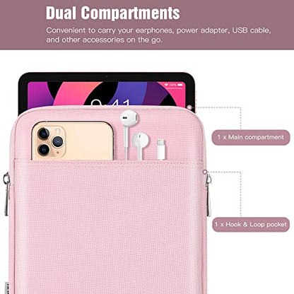 TiMOVO 9-11" Tablet Sleeve Bag, Pink | Fit iPad 11" A16 2025 / 10.9"/10.2" / Air 11" 5/4 Gen / Galaxy Tab A9+/A11Plus 11", Fit Smart Keyboard - color: Pink, size: 9-11 Inch