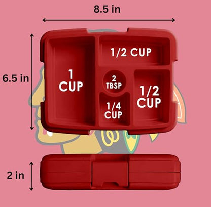 FOCO NHL Unisex-Adult Officially Licensed Team Color Stripe Primary Logo Hockey Leak Proof 5 Compartment Bento Lunch Box - Chicago Blackhawks - color: Chicago Blackhawks