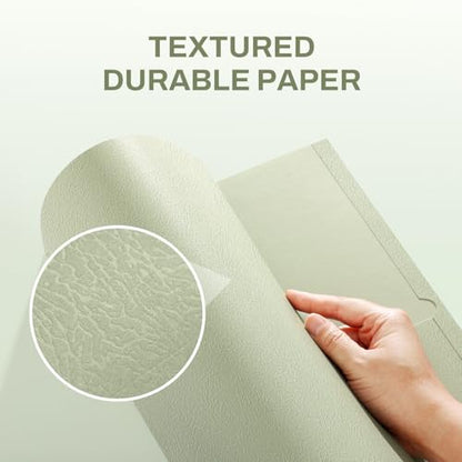 SUNEE Folders with Pockets (25 Pack, Grayish Green), 2 Pocket Folders Fit Letter Size, Paper File Folder for School Office Home Business, Textured Paper - color: Grayish Green, style: 25-Pack