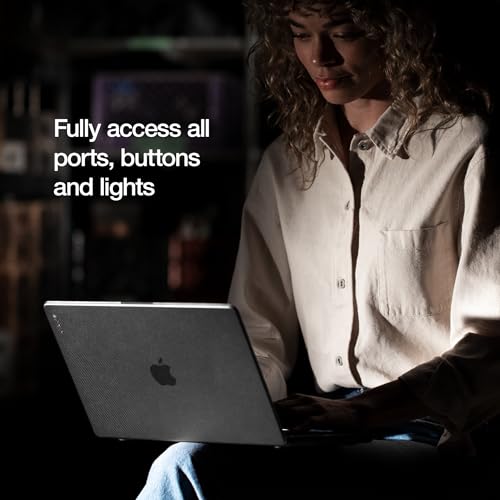 Incase Dots Hardshell with Makrolon® - MacBook Pro 13 inch Case - 2022, 2020, M2, M1 - MacBook Case, Laptop Cover, Protective Hard Shell, Scratch Resistant (Black) - color: Black
