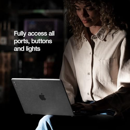 Incase Dots Hardshell with Makrolon® - MacBook Pro 13 inch Case - 2022, 2020, M2, M1 - MacBook Case, Laptop Cover, Protective Hard Shell, Scratch Resistant (Black) - color: Black
