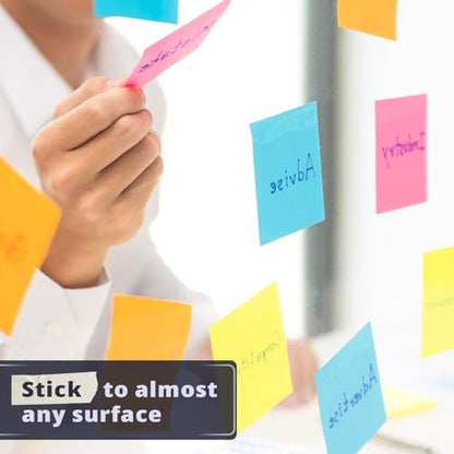 Mr. Pen- Sticky Notes, 3"x3", 12 Pads, 720 Sheets, Pastel Colors | Sticky Notes Bulk, Self-Stick Note Pads, Perfect for Office, School, Home, Study & Organization - color: Pastel