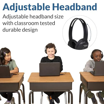 Cyber Acoustics USB-C (AC-4014) Computer Headset with Microphone, Wired Headset with Noise Cancelling Mic for PC, Laptop, Office & Work from Home, Durable Classroom Design - size: 1 Unit - USBC