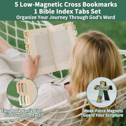 25 PCS Bible Study Supplies Kit, Large Capacity Canvas Tote Bag for Women Organizer, Bible Highlighters and Quick Dry Pens No Bleed Through, Notebook Bible Tabs Cross Bookmark Journaling Accessories - color: White