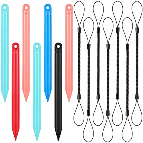 7 Set Replacement Stylus Drawing Pen and Lanyard for Kid LCD Writing Tablet | Kids Doodle Board, 7 Stylus Pens with 7 Lanyards, 4.7 inch Replacement Pen for Kids Doodle Pad, Colorful Set