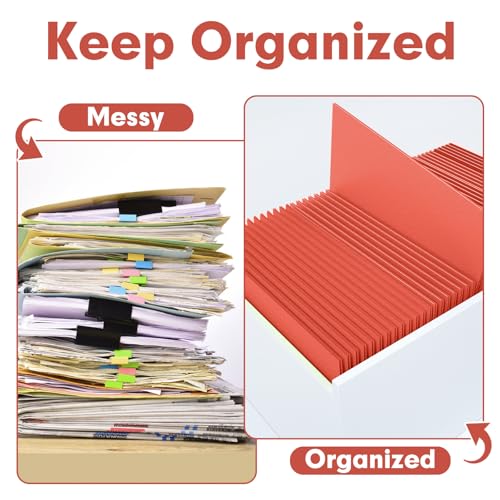 Two Pocket Folders, PANDRI 30 Pack 2 Pocket Folders, Letter Size Paper File Folder for School Office Home Business, Red - color: Red