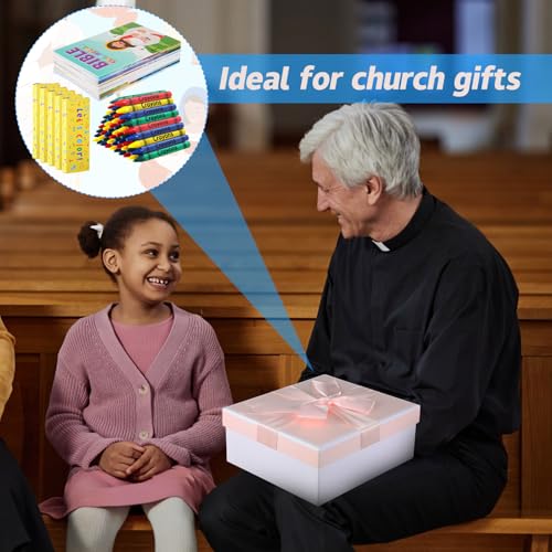 Gilprop 48 Set Bulk Christian Coloring Books with Crayons for Kids Bible Religious Drawing Books Bulk Christian Story Activity Supplies, DIY Sunday School Crafts, Bible Party Favors Gifts