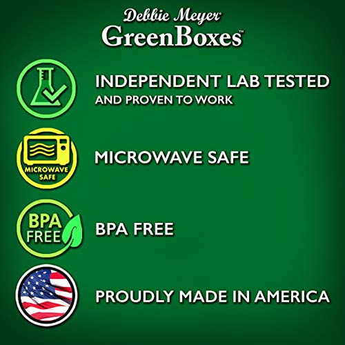 Debbie Meyer GreenBoxes - Bread Box for Kitchen Countertop, BPA-Free | FoodFresh Technology, BPA-Free Reusable Food Storage Container, Helps Keep Bread, Fruit, Vegetable & Snacks Fresh Longer