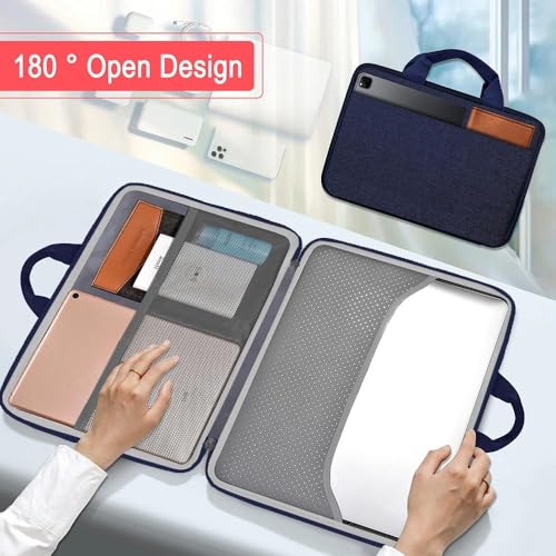 Hseok Laptop Case 13.3-14 Inch Sleeve,TSA Shockproof Computer Handbag,Compatible with MacBook Neo/Pro 14 M5/M4/M3/M2/M1,All Models 13.3" MacBook Air/Pro,XPS 13/14,Most 13-14 Notebooks,Blue - color: Blue