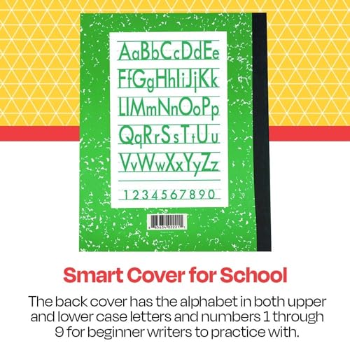 School Smart - 85298 Skip-A-Line Composition Book - Grade 1 - 9 3/4 x 7 3/4 - Green - 50 Sheets - 100 Pages - size: 50 Sheets/100 Pages - Grade 1