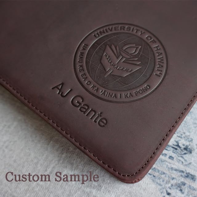 Personalized 3 Ring Check Binder, Business Checkbook Holder Zippered, Engraved for 3 on a Page Checks, Fits 3 & 9 Holes, Dark Khaki - Custom - color: Dark Khaki, size: Custom