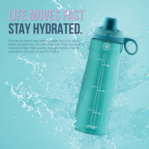 Pogo BPA-Free Tritan Plastic Water Bottle with Chug Lid, 40 Oz, Purple - color: Purple, size: 40 Ounces