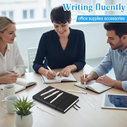 Epakh Gel Pens, 10 Pcs 0.5mm Quick Dry Black Ink Fine Point Smooth Writing Pens High End Series Retractable Aesthetic Ballpoint for Office School Supplies Women Men Gifts(White,Classic) - color: White, style: Classic