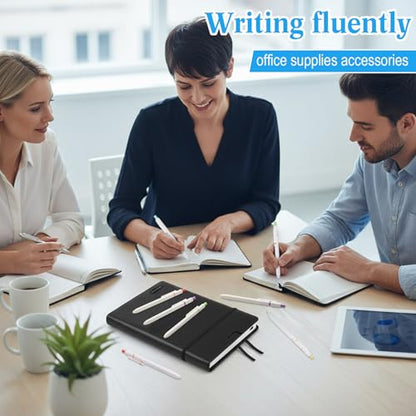 Epakh Gel Pens, 10 Pcs 0.5mm Quick Dry Black Ink Fine Point Smooth Writing Pens High End Series Retractable Aesthetic Ballpoint for Office School Supplies Women Men Gifts(White,Classic) - color: White, style: Classic