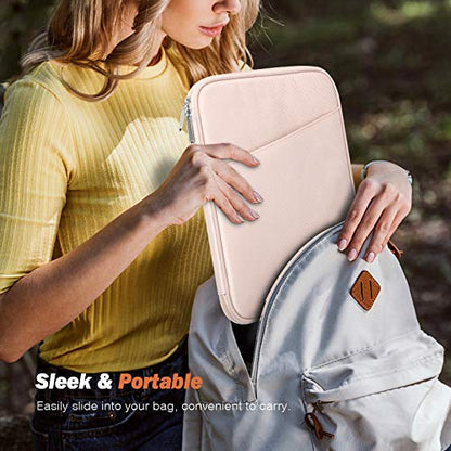 MoKo 9-11 Inch Tablet Sleeve Bag Carrying Case with Accessory Pocket | Fits iPad Air 11-inch M4, iPad Pro 11-inch M5, iPad A16 11-inch, iPad 10/9/8/7th and Tab S9/S8 11-inch, Pink - color: Pink, size: 9-11 Inch
