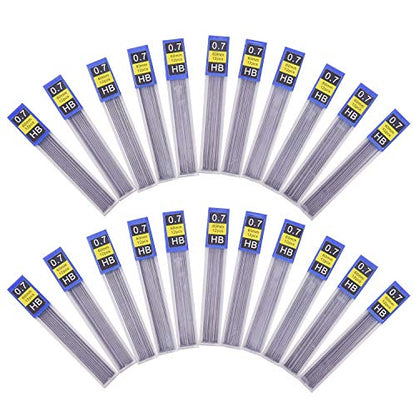 Morepack 840 Pieces Lead Refills,0.7 mm HB,Break Resistant Mechanical Pencil Refills,70 Tubes (840 Pieces) - style: 0.7 mm