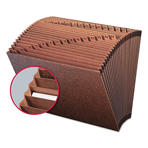 Smead TUFF Expanding File, Daily (1-31), 31 Pockets, Letter Size, Redrope-Printed Stock (70467) - size: Letter, style: Daily 1-31 Index, Letter Size