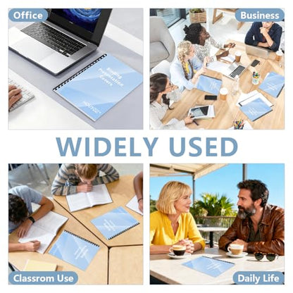 HOUYEE 100 Pack 5 Mil PVC Binding Presentation Covers, Clear Report Cover Sheets for Binding, Square Corner, 8.5 x11 Inches, Letter Size - size: 5 Mil, 100P