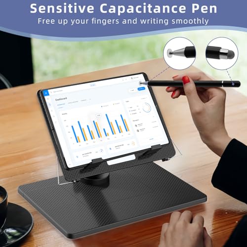 for Samsung Galaxy Z Fold 7 6 5 4 / Z Trifold Stand and Keyboard Mouse 4 in 1 Set, Portable Bluetooth Keyboard Plus Foldable Adjustable Tablet Stand Holder for 4.7" to 13" Tablets Smartphones