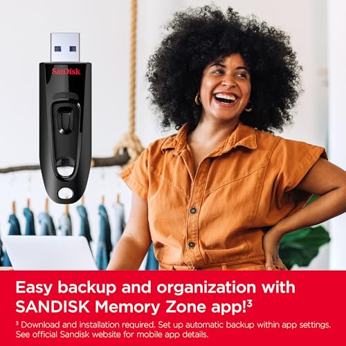 SANDISK 1TB Ultra USB 3.0 Flash Drive - Up to 130MB/s Read speeds - Black - SDCZ48-1T00-G46 - size: 1TB