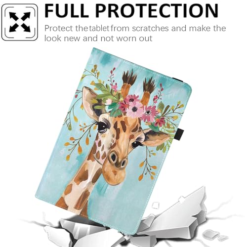 Universal 10 10.1 Inch Android Tablet Case,Slim Folding Stand Cover for All 9"-10.5" Touchscreen Tablet Case with Stylus Pen Holder,Deer - color: Deer