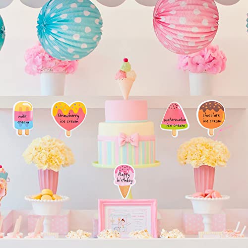 Xqumoi 30 Pack Ice Cream Sticky Notes Summer Office School Class Supplies | Fruit Popsicle Self-Sticky Memo Pads, Page Marker Notepads, for Student Kids, Birthday Party Favors, Goodies Bag Fillers - style: Popsicle