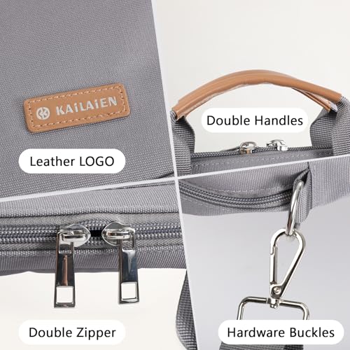 13.3-14 Inch Laptop Sleeve Bag, Laptop Bag for 14'' MacBook Pro M4 2024,14'' MacBook Pro M3&M2&M1 2023/2021, 13.6/13'' New MacBook Air M3/M2 2024/2022,Tab S8 Ultra 14.6",with Shoulder Strap(Gray) - color: Gray, size: 13.3-14 Inch