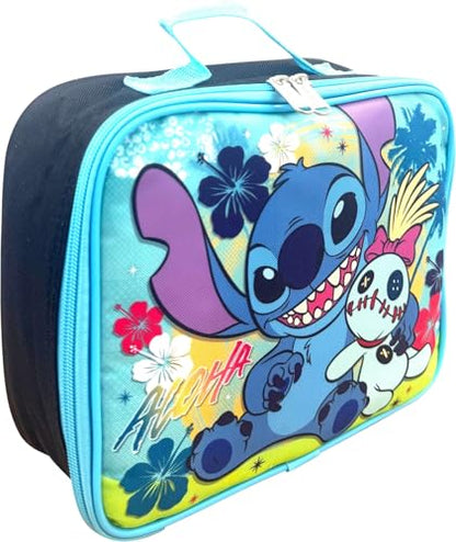 Disney Licensed Kid's Insulated Lunch Box Stitch Black-Blue - color: Stitch Black-Blue