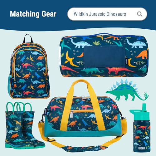 Wildkin Two Compartment Lunch Bag, Jurassic Dinosaurs | Two-compartment, insulated lunch box — coordinates with matching Wildkin backpacks and water bottles - color: Jurassic Dinosaurs