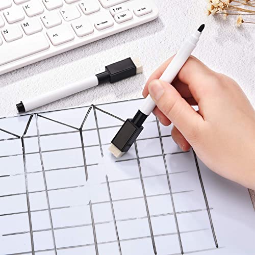 Boao 60 Pack Black Magnetic Dry Erase Markers with Eraser Cap Back to School Mini Whiteboard Dry Erase Markers Bulk Fine Point Tip for Teachers Student School Office White Board Home Supplies