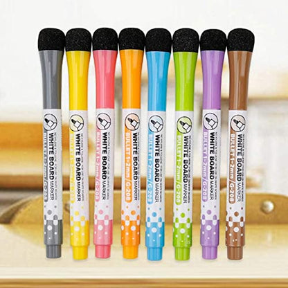1 Pc Magnetic Whiteboard Markers with Erase,Magnetic Whiteboard Pen Writing Drawing Erasable Board Marker Office Supplies Markers (Blue) - color: Blue