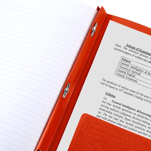 Five Star 2-Pocket Folder, Plastic Folder with Stay-Put Tabs and Prong Fasteners, Holds 8-1/2" x 11" Paper, Fire Red (72109) - color: Red, size: 1 Count (Pack of 1)