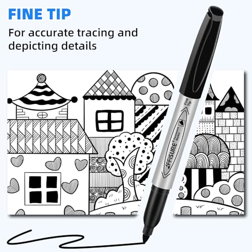 Permanent markers, 120 packs permanent markers bulk, quick drying in one second, waterproof, smooth, not easy to erase, durable, can be marked on glass, tiles and cloth, office supplies,Gray shell - size: 1 Count (Pack of 120)